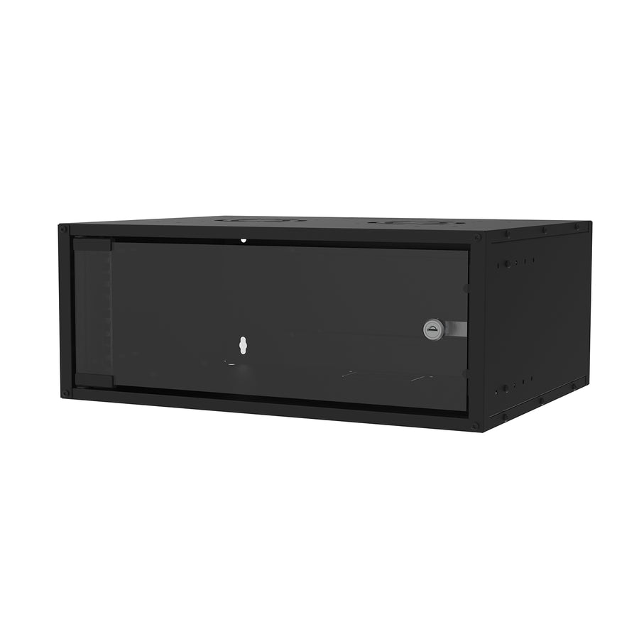 Rack Cabinet S-link SL-U4 New Generation 4U Soho W 530mm D 400mm Black