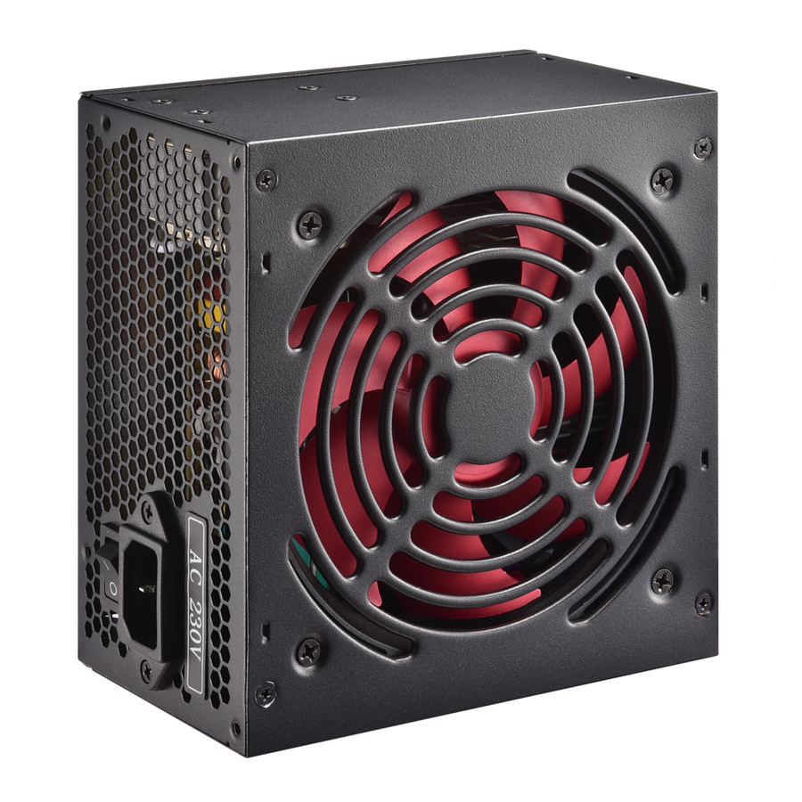 PSU XILENCE 600W XP600R7 Redwing Series , CE , active PFC,black coating , 12cm Red Fan XN053