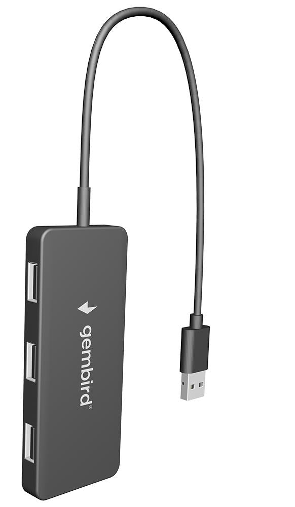 USB HUB Gembird 4-port USB hub, black UHB-U2P4-04