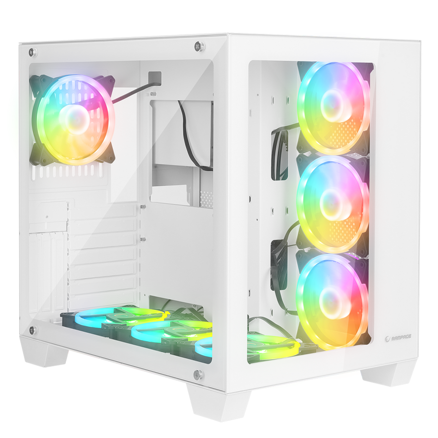 Rampage ICEWAVE White Computer Case