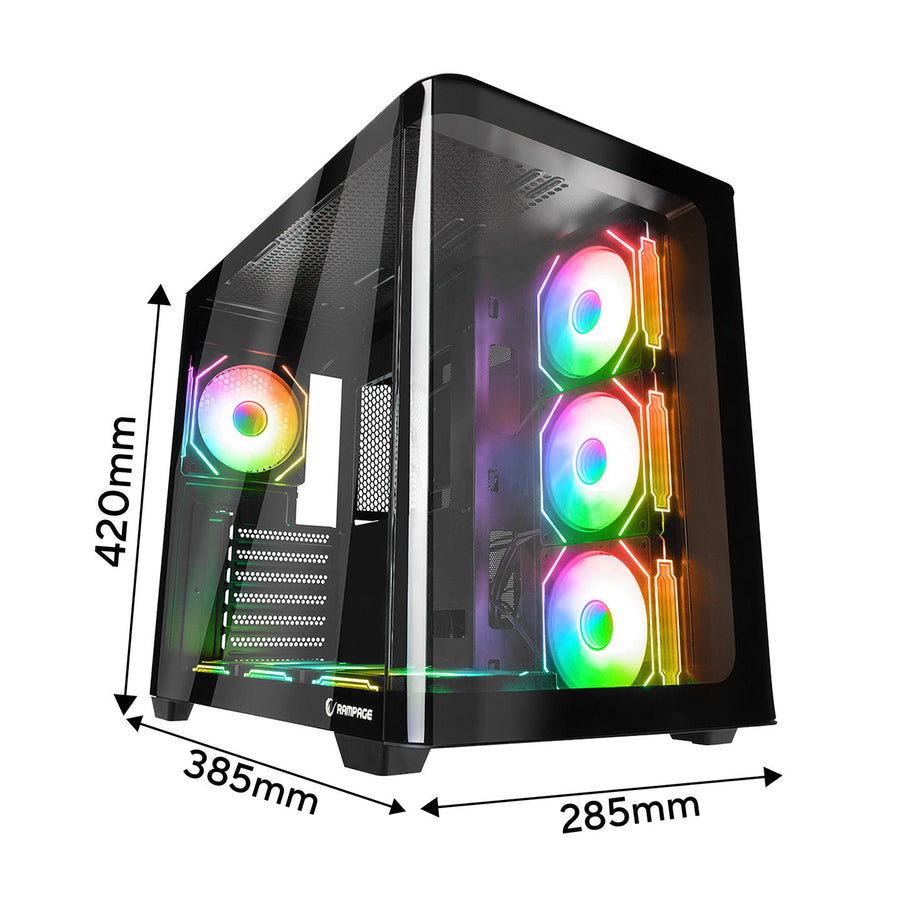 Rampage LOOPY Black Computer Case