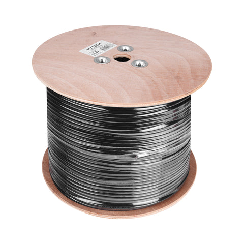 UTP Cable 305m Hytech HY-CAT629 305m Gray/Black 0.56mm 23awg UTP CAT6 Outdoor Cable