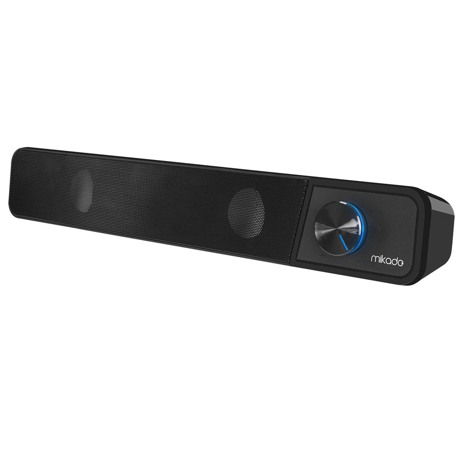 Speaker Mikado MD-69S Siyah 3Wx2 Led Işıklı Multimedia Soundbar