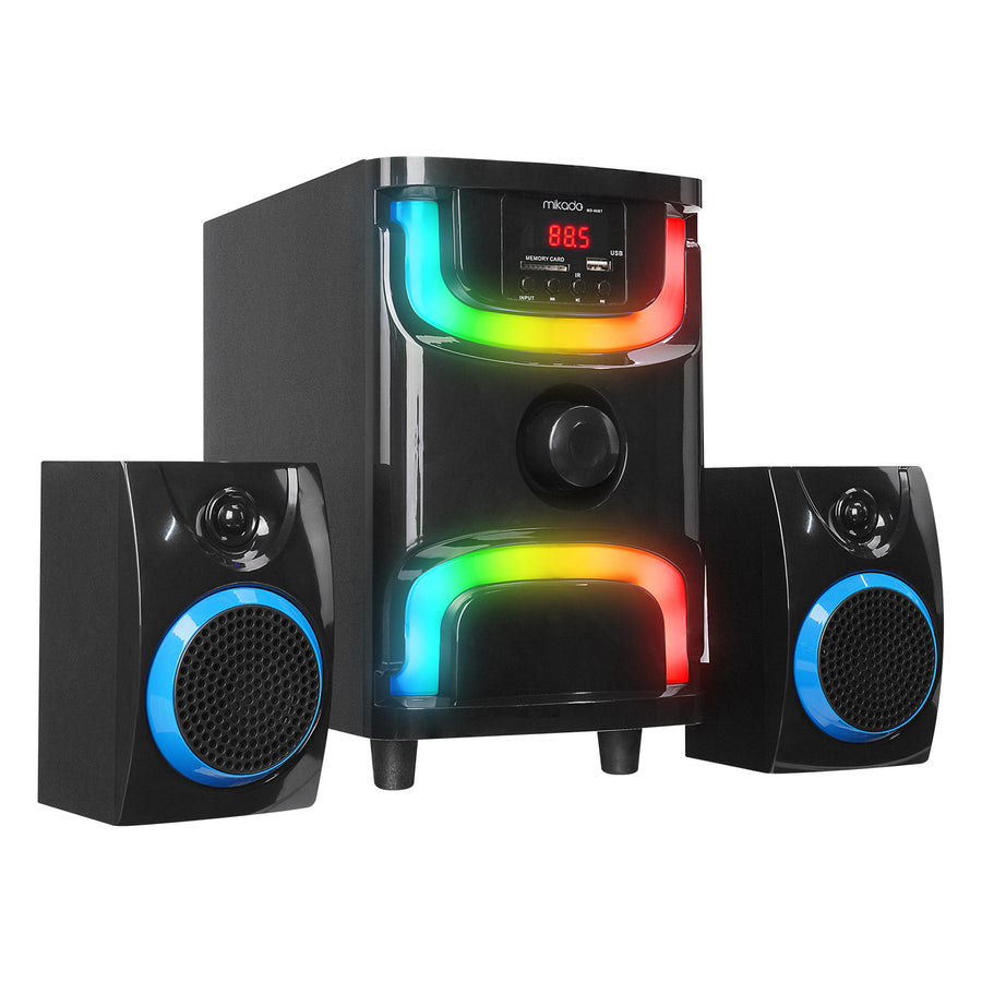 Speaker Mikado MD-96BT 2 1 40W Black Multimedia FM/BT/SD/USB
