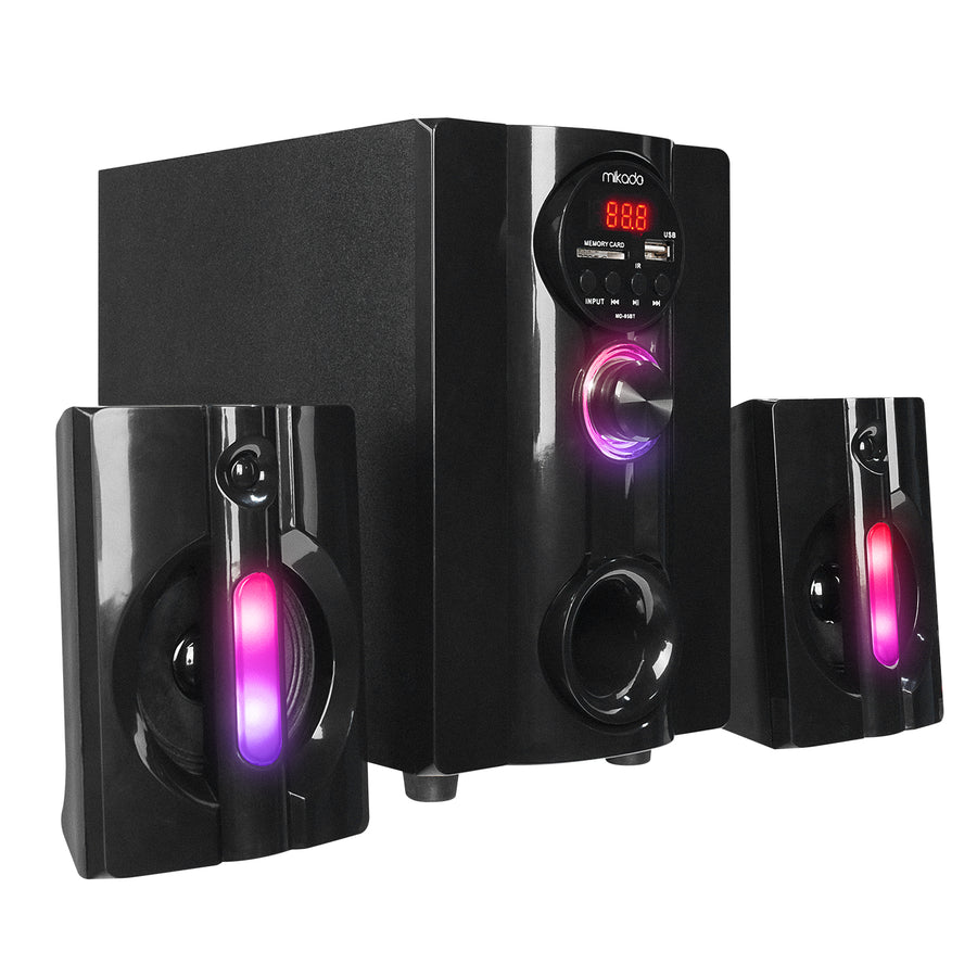 Speaker Mikado MD-95BT 2 1 20W Black Multimedia FM/BT/SD/USB Speaker
