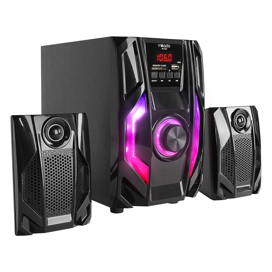 Speaker Mikado MD-415BT 2 1 20W Black Multimedia FM/BT/SD/USB