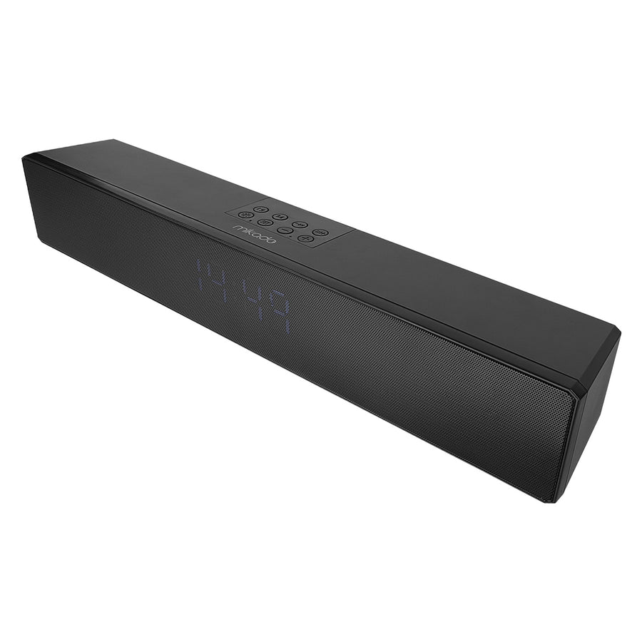 Speaker Mikado MD-SBT27 Siyah 10W 2400mAh BT,RGB,Alarm,Clock,TF Card Type-C,USB Soundbar