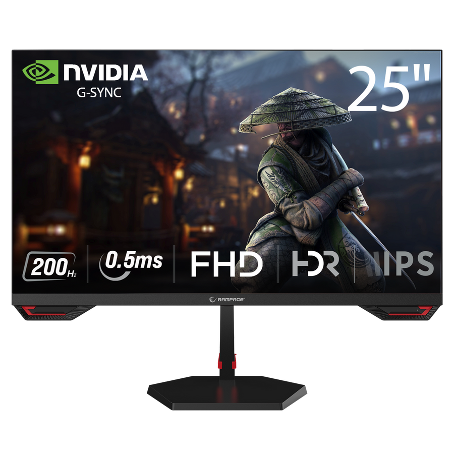 Monitor Rampage CRIMSON CR25R180 25" 180Hz 0.5ms CSOT FAST IPS FHD Freesync/G-Sync