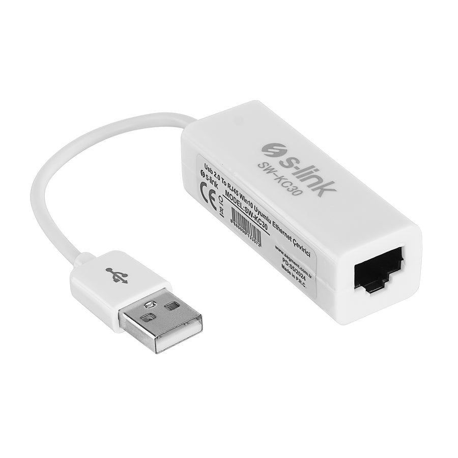 USB LAN S-link SW-KC30 USB 2.0 to RJ45