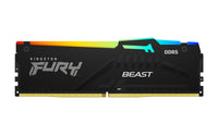 Ram Memory DDR5 Kingston 32G(1*32G) 5600 Fury Beast RGB Black KF556C40BBA-32