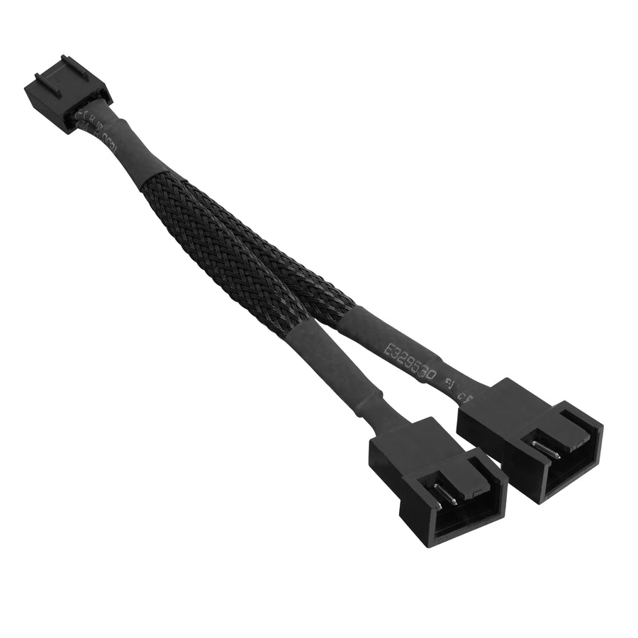 Power Fan Spliter S-link SLX-F201 2to1 2*Male 4Pin+1*Female 4Pin 10cm