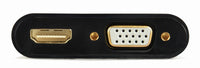 Kabell Konverter Gembird HDMI male to HDMI female+VGA female+audio  A-HDMIM-HDMIFVGAF-01