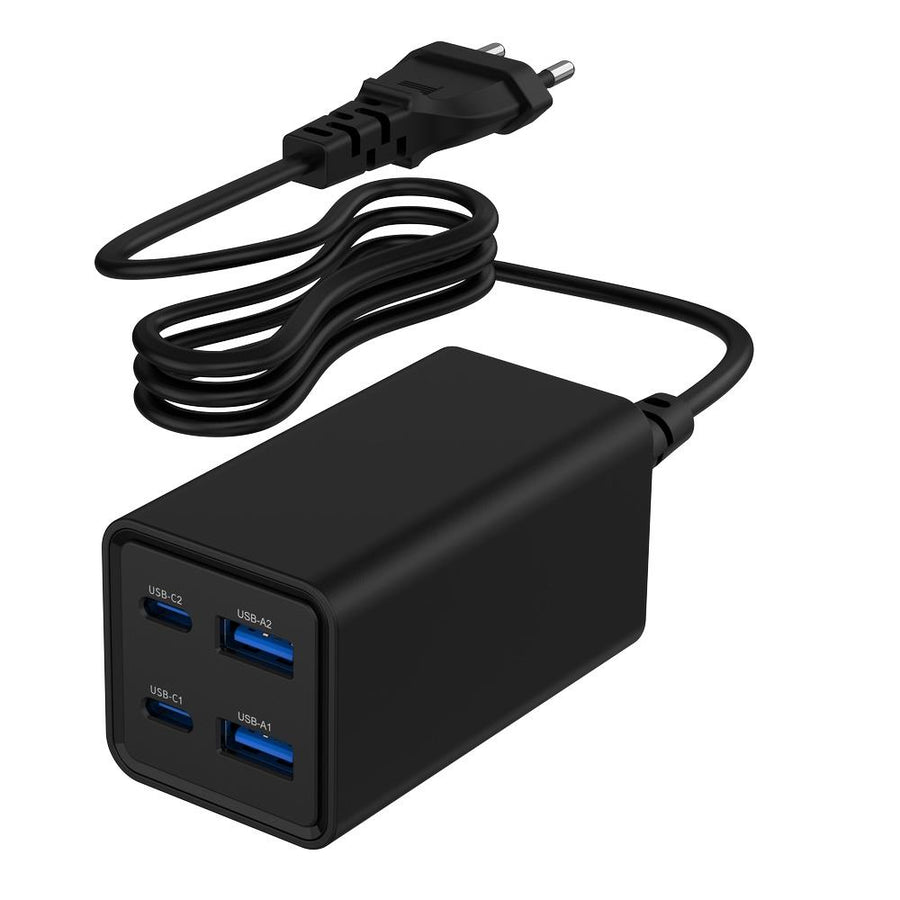 Power Adapter Gembird TA-UC-2A2C-PD65-01-BK 4-port 65 W GaN USB