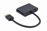 Kabell Konverter Gembird HDMI male to HDMI female+VGA female+audio  A-HDMIM-HDMIFVGAF-01