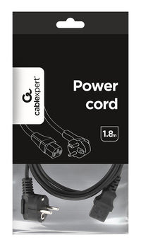 Power Cable Gembird Power cord (C13), 6 ft 1.8m PC-186