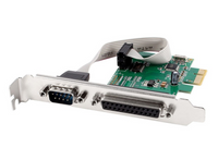 ADD on Card Gembird COM RS232+LPT port PCI-Express low-profile bracket PEX-COMLPT-01
