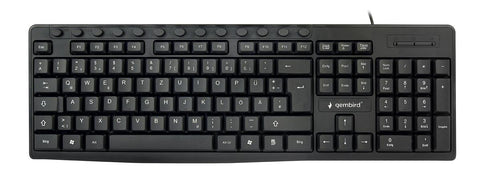 Keyboard Gembird Multimedia black, US-layout KB-UM-107