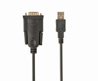 Konverter Gembird USB to DB9M RS-232serial port converter cable, black, 1.5 m UAS-DB9M-02