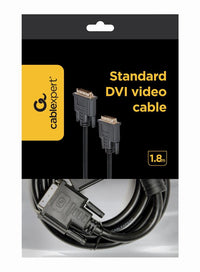Cable DVI Gembird video cable single link 6ft 1.8m cable, black CC-DVI-BK-6