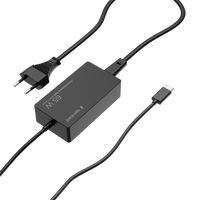 Adapter Gembird 65 W PowerDelivery GaN USB Type-C fast charger, black NPA-AC-PDQC65-01