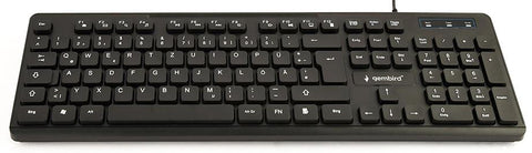 Keyboard Gembird Multimedia black, US-layout KB-MCH-04