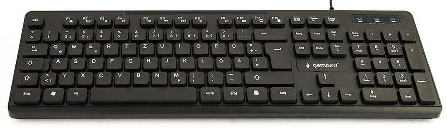 Keyboard Gembird Multimedia black, US-layout KB-MCH-04