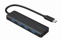 USB HUB Gembird 4-port USB 3.1 (Gen 1) Type-C hub UHB-CM-U3P4P-01