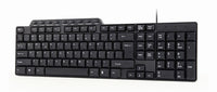 Keyboard Gembird Compact multimedia USB, US layout, black KB-UM-104