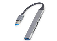 USB HUB Gembird 4-port USB hub (USB3 x 1 port, USB2 x 3 ports), silver UHB-U3P1U2P3-02