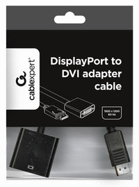 Cable Adapter Gembird A-DPM-DVIF-002 DisplayPort to DVI adapter cable