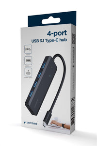 USB HUB Gembird 4-port USB 3.1 (Gen 1) Type-C hub UHB-CM-U3P4P-01