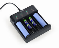 Mbushes per Bateri Gembird Ni-MH + Li-ion Fast Battery Charger, black  BC-USB-02