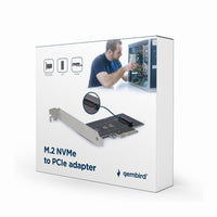 Add-On Card Gembird PEX-M2-01 M.2 SSD adapter PCI-Express , with extra low-profile bracket