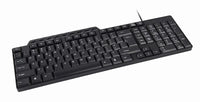 Keyboard Gembird Compact multimedia USB, US layout, black KB-UM-104