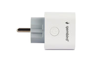 Smart power socket Gembird TSL-PS-F1M-01-W with power metering, French socket, white