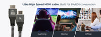 HDMI Cable Gembird Ultra High speed HDMI cable with Ethernet, "8K Select Plus Series", CCB-HDMI8K-1M