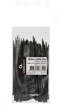 Lidhese Plastike Gembird Nylon cable ties 150 x 3.6 mm Frost+UV resistant 100 pcs NYTFR-150x3.6