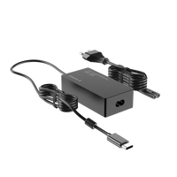 Adapter Gembird 65 W PowerDelivery GaN USB Type-C fast charger, black NPA-AC-PDQC65-01