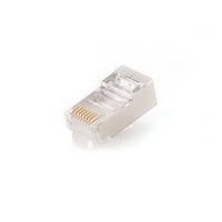 Connector Rrjeti Gembird Shielded modular CAT6 plug 30u" gold plated, 10 pcs per bag PLUG6SP/10