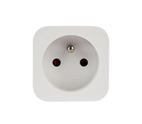 Smart power socket Gembird TSL-PS-F1M-01-W with power metering, French socket, white