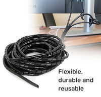 Kabell Menxhues Gembird 12 mm spiral cable wrap, 10 m, black CM-WR1210-01