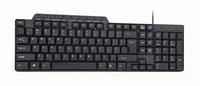Keyboard Gembird Compact multimedia USB, US layout, black KB-UM-104