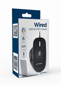Mouse USB Gembird MUS-6B-02 Optical LED Blac