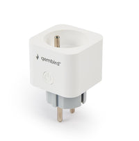 Smart power socket Gembird TSL-PS-F1M-01-W with power metering, French socket, white