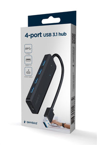USB HUB Gembird 4-port USB 3.1 (Gen 1) hub UHB-U3P4P-02